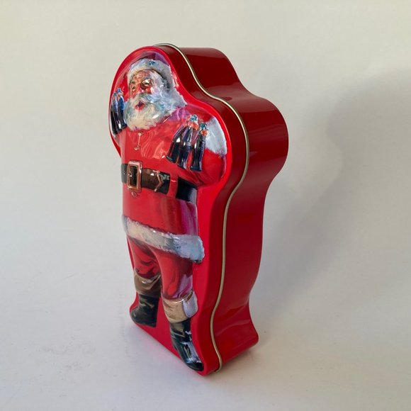 VTG Coca Cola Santa Claus 6.5" H Tin (No Cards) Coca Cola Christmas Collectible - Picture 3 of 16